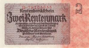 2 Rentenmark 1937
